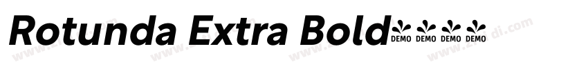 Rotunda Extra Bold字体转换